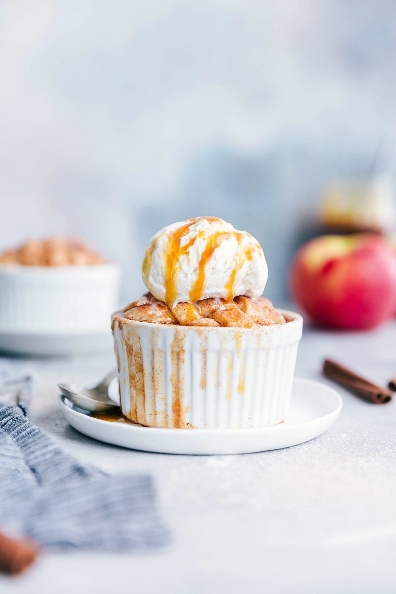 کیک سیب تک نفره برای روزهای پاییزی 